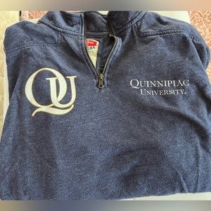 Quinnipiac University quarter zip sweatshirt